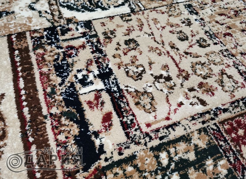 Тъкан персийски килим Blue stones 3675_beige